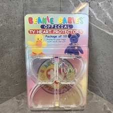 1998 TY Beanie Baby Babies Official Heart Protectors 10 pack Plastic Swing Tags
