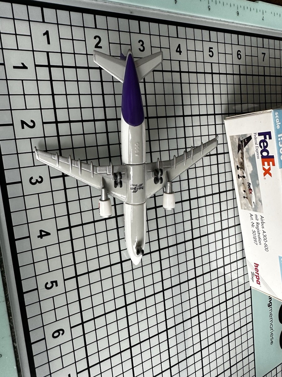 Herpa Wings 1:500 501897 FedEx Federal Express Airbus A300