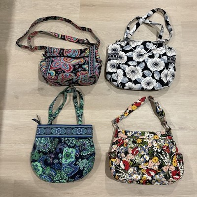 LOT OF 4 - Vera Bradley Floral Handbag Crossbody Shoulder Bag Assorted Patterns