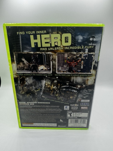 The Incredible Hulk Xbox 360 2008 -GameStop Exclusive Red Hulk -Tested -Rare - Picture 3 of 4