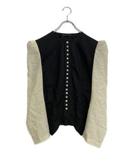 Used Good Condition Yohji Yamamoto Femme Twill Collarless Jacket 24SS FSJ09816