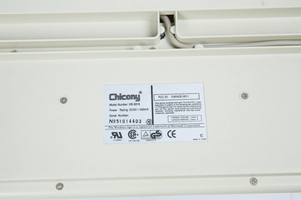 Chicony DIN Tastatur für Vintage DOS PC - Bild 4 von 4