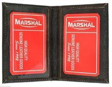 Slim Thin Leather Credit Card ID Mini Wallet Holder Bifold ID window Safe