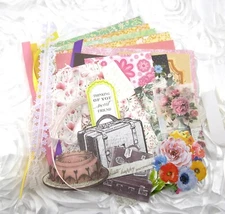 junk journal ephemera 50+ Piece Lot