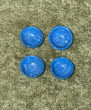 Miniature Blue Enamelware Kitchen Set 4 Pieces Bowls