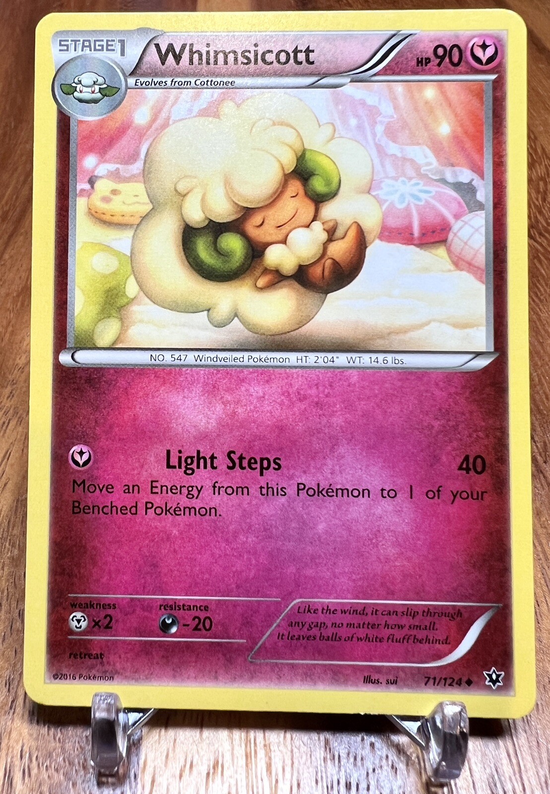 Whimsicott 71/124 Non Holo XY Fates Collide Uncommon Pokemon Card NM