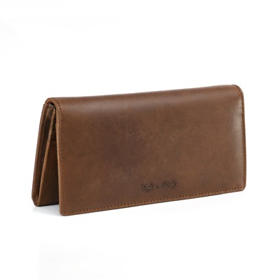 Style n Craft 391103 Ladies Long Clutch Wallet in Oak Color Leather