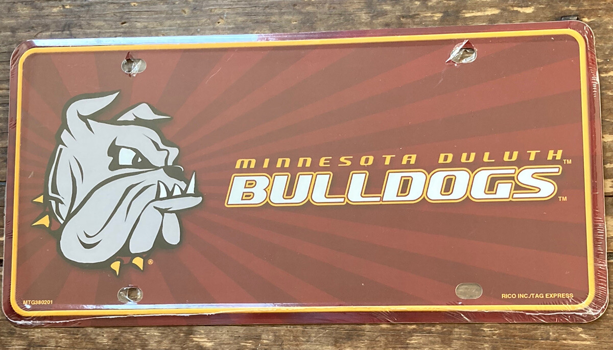 Vintage Minnesota Duluth Bulldogs Metal License Plate eBay