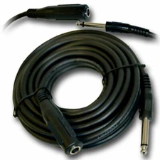 12FT Mono 6.3mm 1/4 Female to Male Guitar Amplifier Microphone Headphone Cable