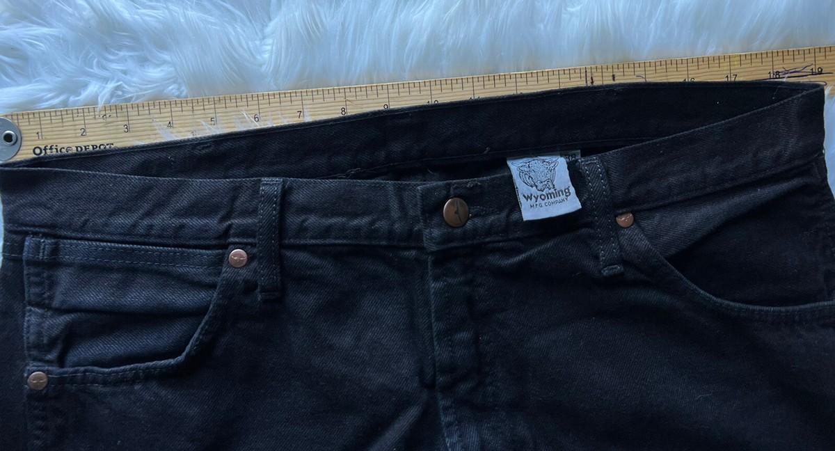 ブラック デニムWYOMING JEAN COMPANY サイズL ストリート系
