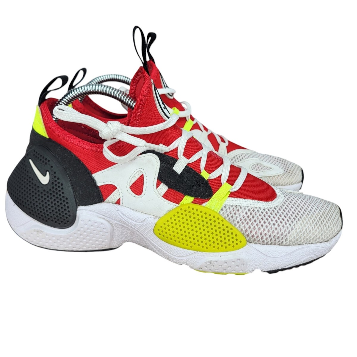 Nike Huarache Edge Running Shoes Mens 8 White Red Sneakers 