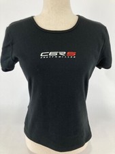 Pratt & Miller Corvette C6R S Black Crew Neck T-Shirt Women’s Size Small