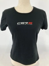 Pratt & Miller Corvette C6R S Black Crew Neck T-Shirt Women’s Size Small
