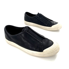 Frye Claudia Womens Loafers Sneakers Shoes Sz 7.5 Black Leather Slip On 3471452