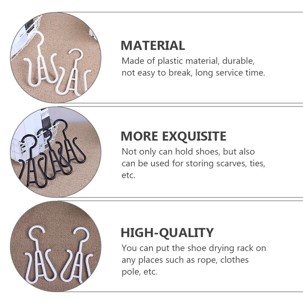 APL 4 Pezzi Ganci per Ciabatte Pantofole Puntatori Appendiabiti per Scarpe Plastica