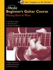 EMEDIA BEGINNER'S GUITAR COURSE PLAYING ROCK  BLUES-CD-WIN/MAC-SEALED-BRAND NEW