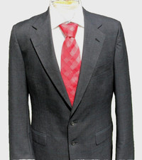 Polo University Club Ralph Lauren Blazer Men s 42R Gray Plaid Wool Made in USA