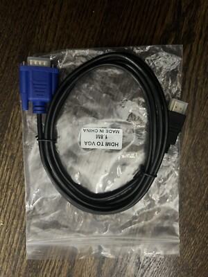 1.8M Hdmi To Vga Adapter Cable Digital 1080P Audio Converter Multi pvc Monitor/A
