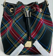 NWT*Dooney & Bourke*Black Tartan Plaid*Kendall*Crossbody 21104E S163