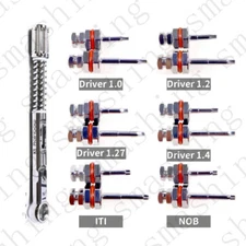 Dental Driver Wrench Ratchet Screwdriver Abutment Screw ITI/1.0/1.2/1.27/1.4/NOB