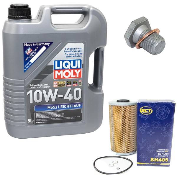MotoröL ÖLfilter SH405 10W40 5 Liter + ÖLablassschraube FüR BMW 3Er E36 E34 5Er-image