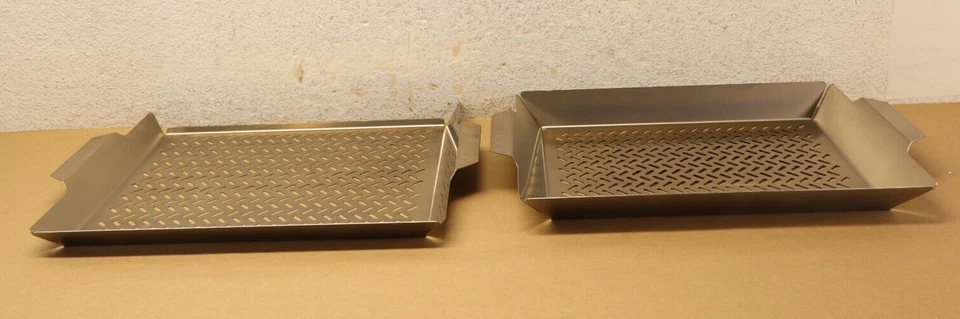 Juego de 2 sartenes para asar al aire libre Tramontina acero sin piedra 80905/010DS Foto 3 de 4