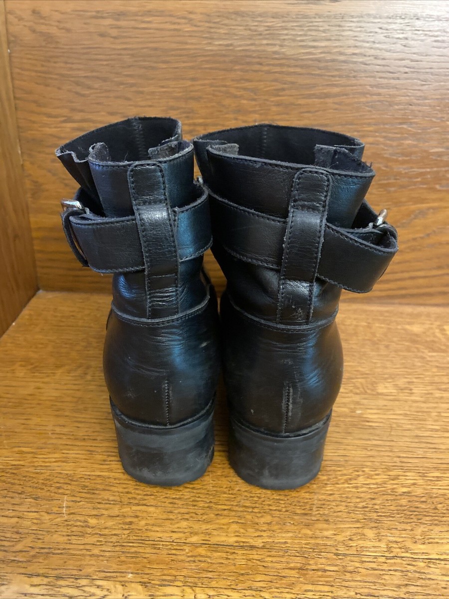 【美品】MARNI Leather Boots Black Size 43 箱有 Marni Black Leather Boots HGA Moto Boot | eBay