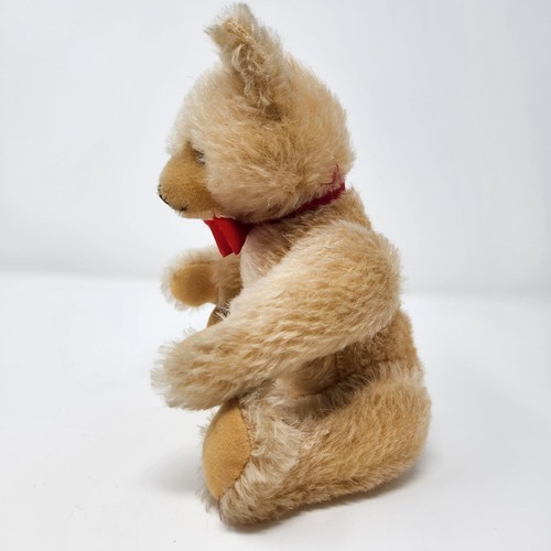 Vintage Steiff Mohair Bear 10" 10 inch Blonde Golden with Brass Button - Picture 6 of 10
