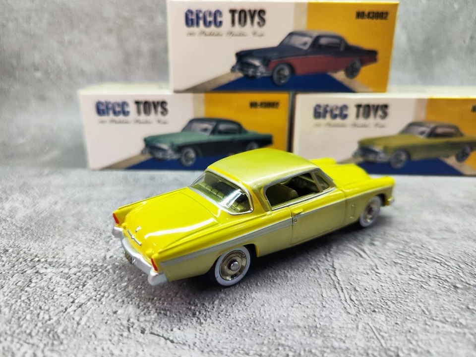 1:43 Diecast 1955 Studebaker Metal Coche Modelo Juguete Diecast Regalo Colección Foto 3 de 4