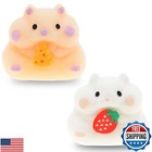 New Listing2pcs Fluffy Hamster Taba Squishy Toy – Ultra-Soft Realistic Pet Squeeze – Kaw