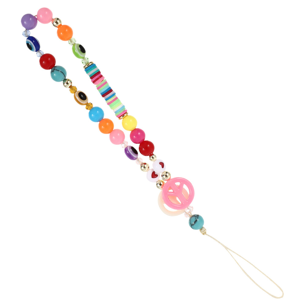 Mobile Phone Straps Resin Beads Miss Beaded Phones Chain Earthenware