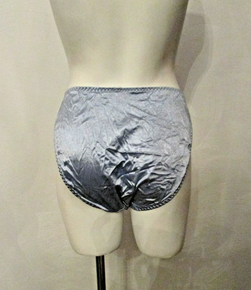 Glossy Sissy Second Skin Satin SSS Hi Cut Leg Brief Hipster Bikini Panties M - Image 3 of 4