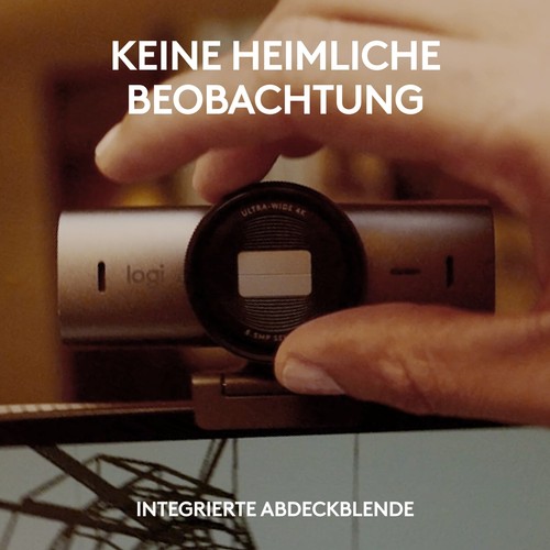 Logitech MX Brio Ultra Graphite, Webcam mit 4K für Zusammenarbeit und Streaming - Bild 9 von 10