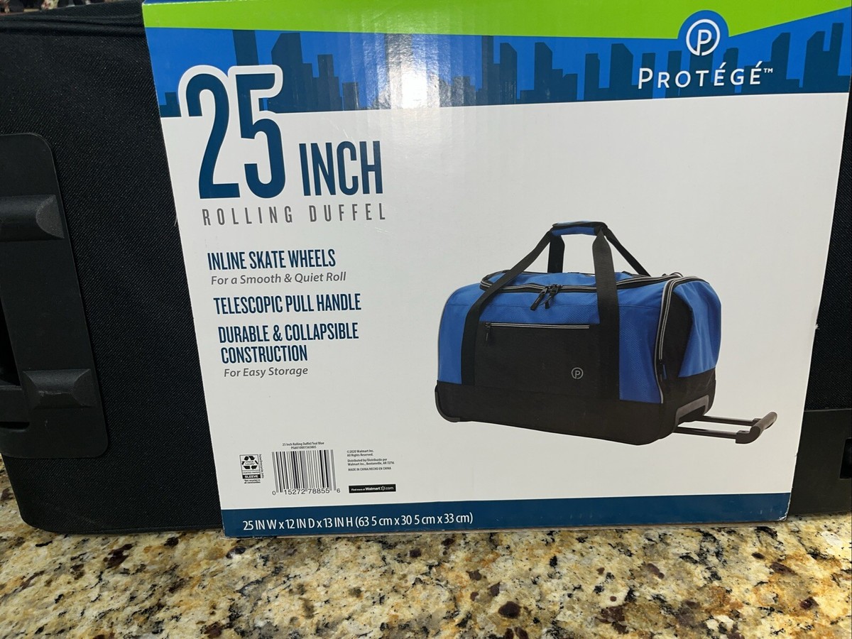 25" Rolling Duffel Bag with Telescopic Pull Handle Wheeled Travel Lightweight 25" Rolling Duffel Bag with Telescopic Pull Handle Wheeled Travel Lightweight