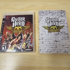 Guitar Hero: Aerosmith (Sony PlayStation 3, 2008) PS3 W/Manual & Tour Book