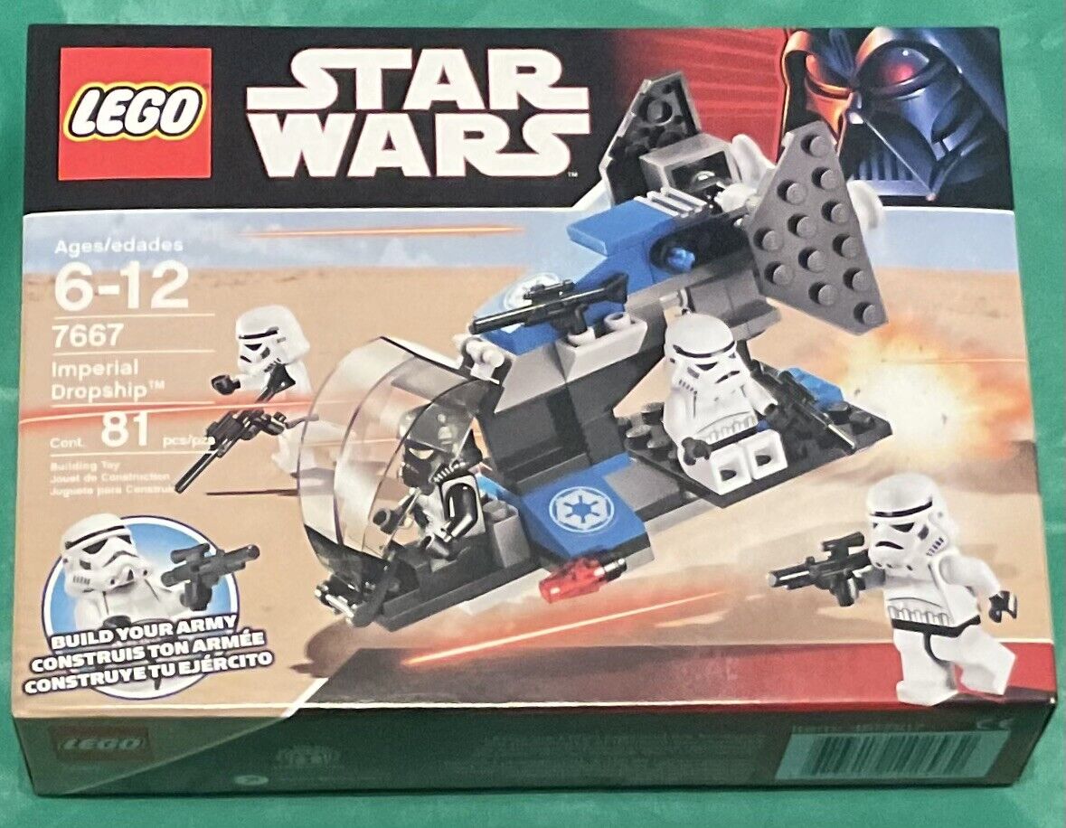 LEGO STAR WARS IMPERIAL DROPSHIP (7667) 81pcs BRAND NEW Sealed MIB