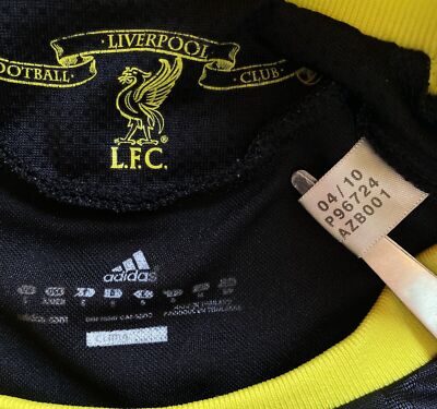 MEN'S FC LIVERPOOL 2010/2011 LEAGUE EUROPA SOCCER FOOTBALL SHIRT
