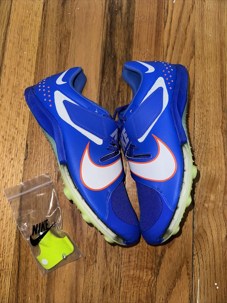 Nike Air Zoom LJ Elite Blue Track & Field Jumping Spikes Sz