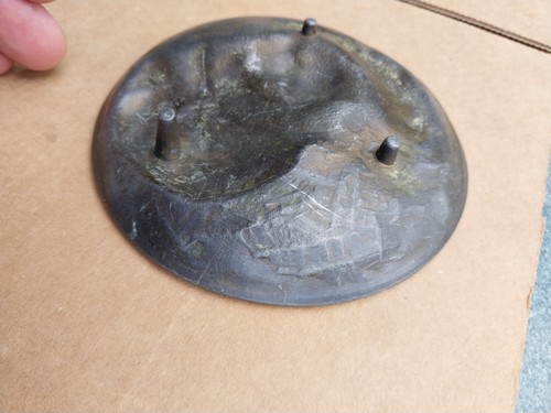 Antique Bronze Childs Face Footed Ornate Trinket Dish Tray - Picture 7 of 8