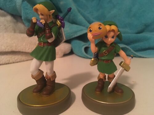 2pc Nintendo Amiibo The Legend of Zelda Ocarina of Time Link