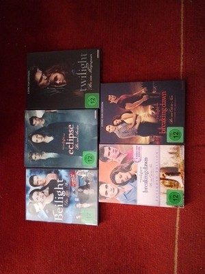 Twilight DVD Komplettsammlung 1-5 Biss Zum Bissbiss