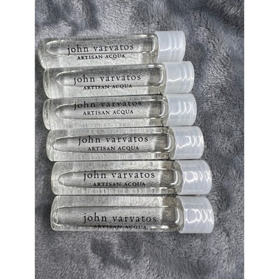6pk Artisan Acqua John Varvatos Men Mini EDT Splash 0.57oz Unboxed New