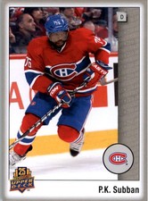 2014 Upper Deck 25th Anniversary #76 P.K. Subban - NM-MT