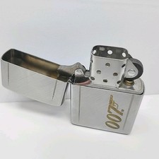 Zippo Windproof James Bond 007 Lighter With Engraved Gun Logo, Made In USA