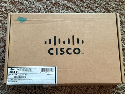 *CISCO* Cisco ATA191-K9 Analog Telephone Adapter Open Box