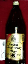 Koch's Golden Anniversary Beer Bottle  40 oz. Screw off cap