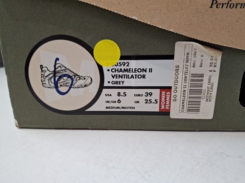 Merrell Women's Chameleon II Ventilator Grey Walking Shoes Hiking Shoes Uk6 - Picture 8 of 8
