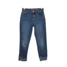 The Children s Place Medium Wash Rolled Cuff Girls Girlfriend Jeans Size 8