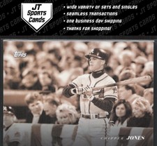 2022 Topps Black & White Chipper Jones 19 Sepia /75 Atlanta Braves