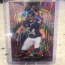 2025 Panini Select - Brian Urlacher #200 Purple Shock Prizm #/699 Bears Premier